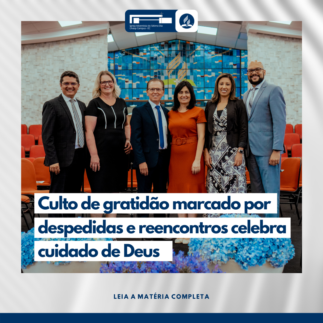 Culto de gratidão marcado por despedidas e reencontros celebra cuidado de Deus